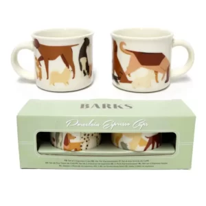 Ensemble de 2 Tasses à Expresso - Barks Dog
