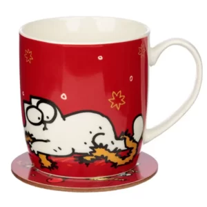 Ensemble Mug Porcelaine & Dessous de Verre