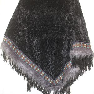 Poncho Triangle fausse fourrure
