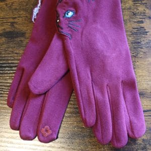 Gants motifs chats