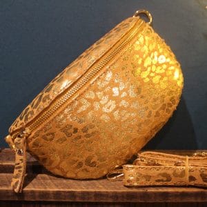 Sac à bandoulière Camel Léopard