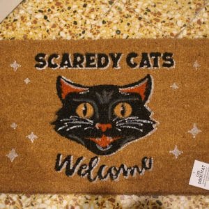 Paillasson coco Tête de Chat Noir