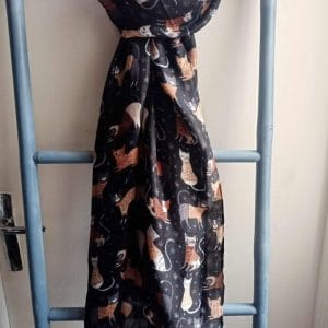 Foulard Noir et Marron