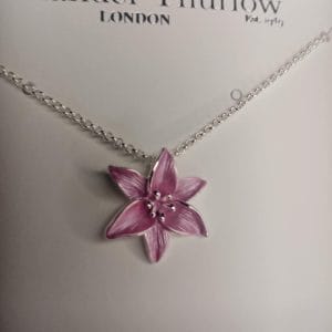 Collier Fleur de Lys Rose